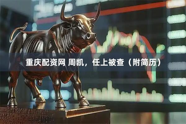 重庆配资网 周凯，任上被查（附简历）